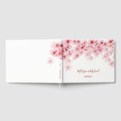 Kersenbloesem Roze Witte Bruiloft Gastenboek (Volledig)