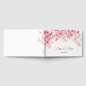 Kersenbloesem Roze Witte Bruiloft Gastenboek (Volledig)