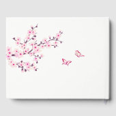 Kersenbloesem Roze Witte Trouw定制 Gastenboek (Achterkant)