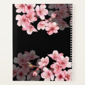 Kersenbloesem Roze Zwart Aangepast Planner (Achterkant)
