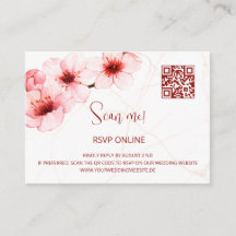 Kersenbloesem RSVP Online | QR-code bijlage Ca