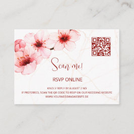 Kersenbloesem RSVP Online | QR-code bijlage Ca