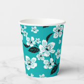 KERSENBLOESEM - SAKURA (BLAUWGROEN) PAPIEREN BEKERS (Achterkant)