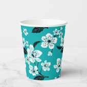 KERSENBLOESEM - SAKURA (BLAUWGROEN) PAPIEREN BEKERS (Links)