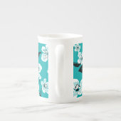 KERSENBLOESEM - SAKURA (BLAUWGROEN) PORSELEIN KOP (Achterkant)