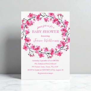 Kersenbloesem Sakura Bloemen Baby shower Kaart