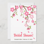 Kersenbloesem Sakura Bloemen Bruidsmeisje Feest Kaart (Voorkant)