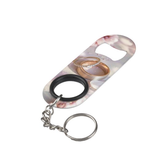 Kersenbloesem, Sakura en Trouwringen #2 Mini Flessenopener (Achterkant Gekanteld)