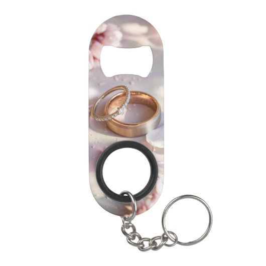 Kersenbloesem, Sakura en Trouwringen #2 Mini Flessenopener (Achterkant)