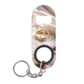 Kersenbloesem, Sakura en Trouwringen Mini Flessenopener (Voorkant)