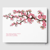 Kersenbloesem Sakura Japanse bloemen Gastenboek (Achterkant)