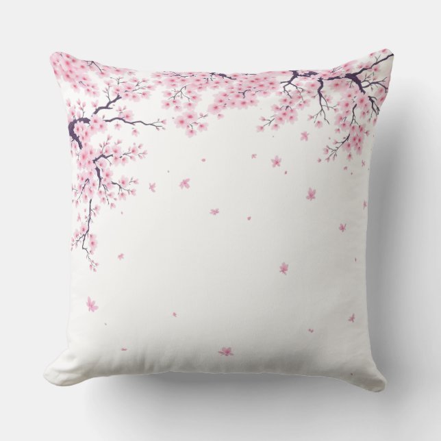 Kersenbloesem Sakura Japanse Kunst Tas  Kussen (Voorkant)