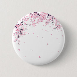 Kersenbloesem Sakura Japanse Kunst Tas Ronde Button 5,7 Cm