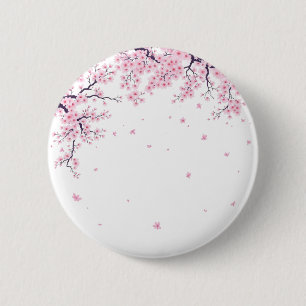 Kersenbloesem Sakura Japanse Kunst Tas  Ronde Button 5,7 Cm