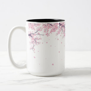 Kersenbloesem Sakura Japanse Kunst Tas  Tweekleurige Koffiemok