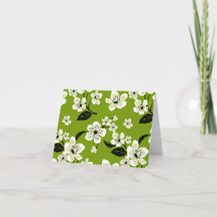 KERSENBLOESEM - SAKURA (MATCHA GROEN) BEDANKKAART