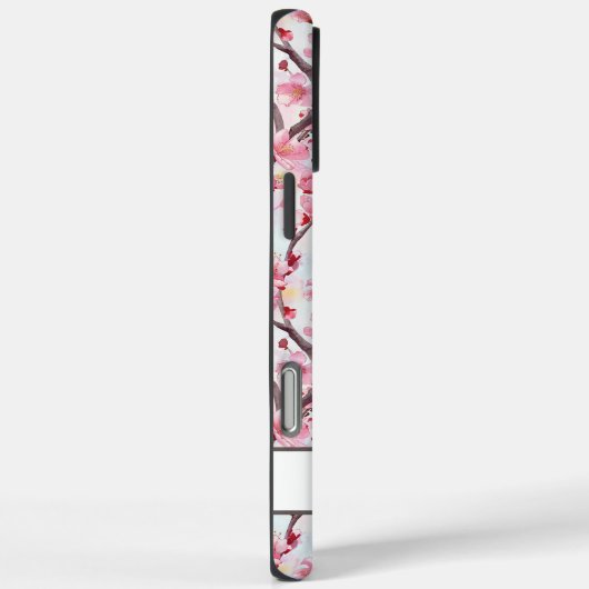 Kersenbloesem Sakura met monogram Case-Mate iPhone Case (Achterkant / Rechts)