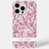 Kersenbloesem Sakura Monogram Case-Mate iPhone Case (Achterkant)