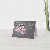 Kersenbloesem (Sakura) op grijze Huwelijks Dankkaa (Voorkant)