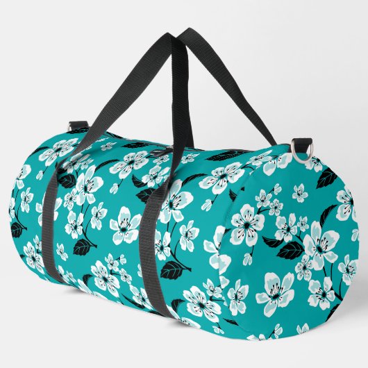 KERSENBLOESEM - SAKURA PATRONE IN TEAL PLUNJEZAK (Linkerhoek)