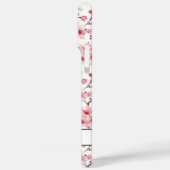 Kersenbloesem Sakura Patroon Geborduurd Monogram Case-Mate iPhone Case (Achterkant / Links)