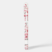 Kersenbloesem Sakura Patroon met Monogram Case-Mate iPhone Case (Achterkant / Links)
