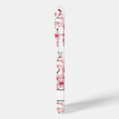 Kersenbloesem Sakura Patroon met Monogram Case-Mate iPhone Case (Achterkant / Links)
