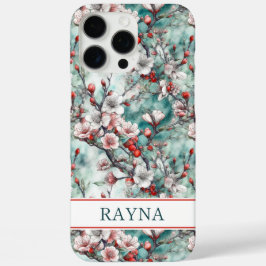 Kersenbloesem Sakura Print Monogram iPhone 16 Pro Max Hoesje