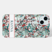 Kersenbloesem Sakura Print Monogram Case-Mate iPhone Case (Achterkant (horizontaal))