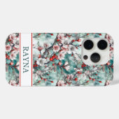 Kersenbloesem Sakura Print Monogram Case-Mate iPhone Case (Achterkant (horizontaal))