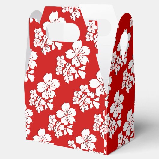 Kersenbloesem sakura rood japans bedankdoosjes (Geopend)