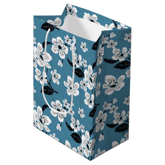 KERSENBLOESEM - SAKURA (ROOKBLAUW) MEDIUM CADEAUZAKJE (Voorkant Gekanteld)
