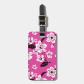 KERSENBLOESEM - SAKURA (ROZE) BAGAGELABEL (Voorkant verticaal)