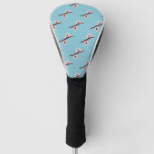 Kersenbloesem, Sakura, Roze Bloemmotief Golfheadcover (Voorkant)