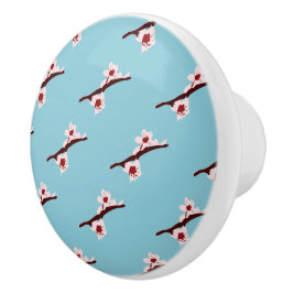 Kersenbloesem, Sakura, roze bloemmotief Keramische Knop