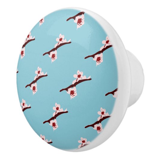 Kersenbloesem, Sakura, roze bloemmotief Keramische Knop (Rechts)