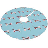 Kersenbloesem, Sakura, roze bloemmotief Kerstboom Rok (Gekanteld)