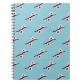 Kersenbloesem, Sakura, roze bloemmotief Notitieboek (Voorkant)