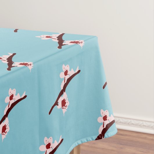 Kersenbloesem, Sakura, roze bloemmotief Tafelkleed (Voorbeeld)