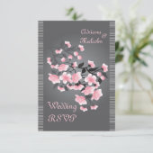 Kersenbloesem (Sakura) RSVP Kaart (Staand voorkant)