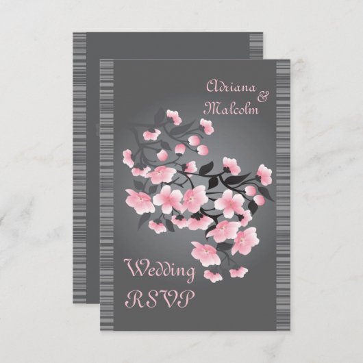 Kersenbloesem (Sakura) RSVP Kaart (Voorkant / Achterkant)