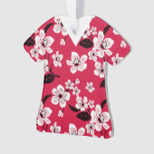 KERSENBLOESEM - SAKURA SCRUBS (ROOD) ORNAMENT (voorkant)