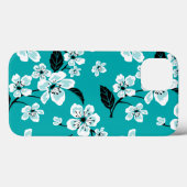 KERSENBLOESEM - SAKURA (TEAL) Case-Mate iPhone CASE (Achterkant (horizontaal))