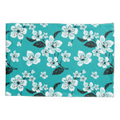 KERSENBLOESEM - SAKURA (TEAL) KUSSENSLOOP (Achterkant-Links)
