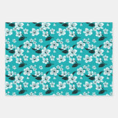 KERSENBLOESEM - SAKURA (TURKOOIS) INPAKPAPIER VEL (Voorkant 2)