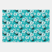 KERSENBLOESEM - SAKURA (TURKOOIS) INPAKPAPIER VEL (Voorkant)