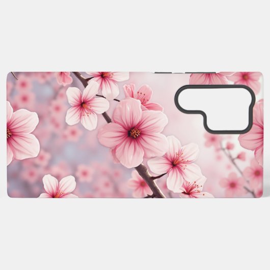 kersenbloesem samsung galaxy hoesje (Achterkant horizontaal)