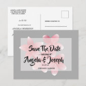 Kersenbloesem Save the Date Aankondigingskaart (Voorkant / Achterkant)