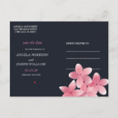 Kersenbloesem Save the Date Kaart (Achterkant)