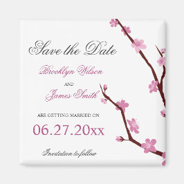 Kersenbloesem Save The Date Magneten